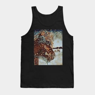 Horse in Snow Tank Top